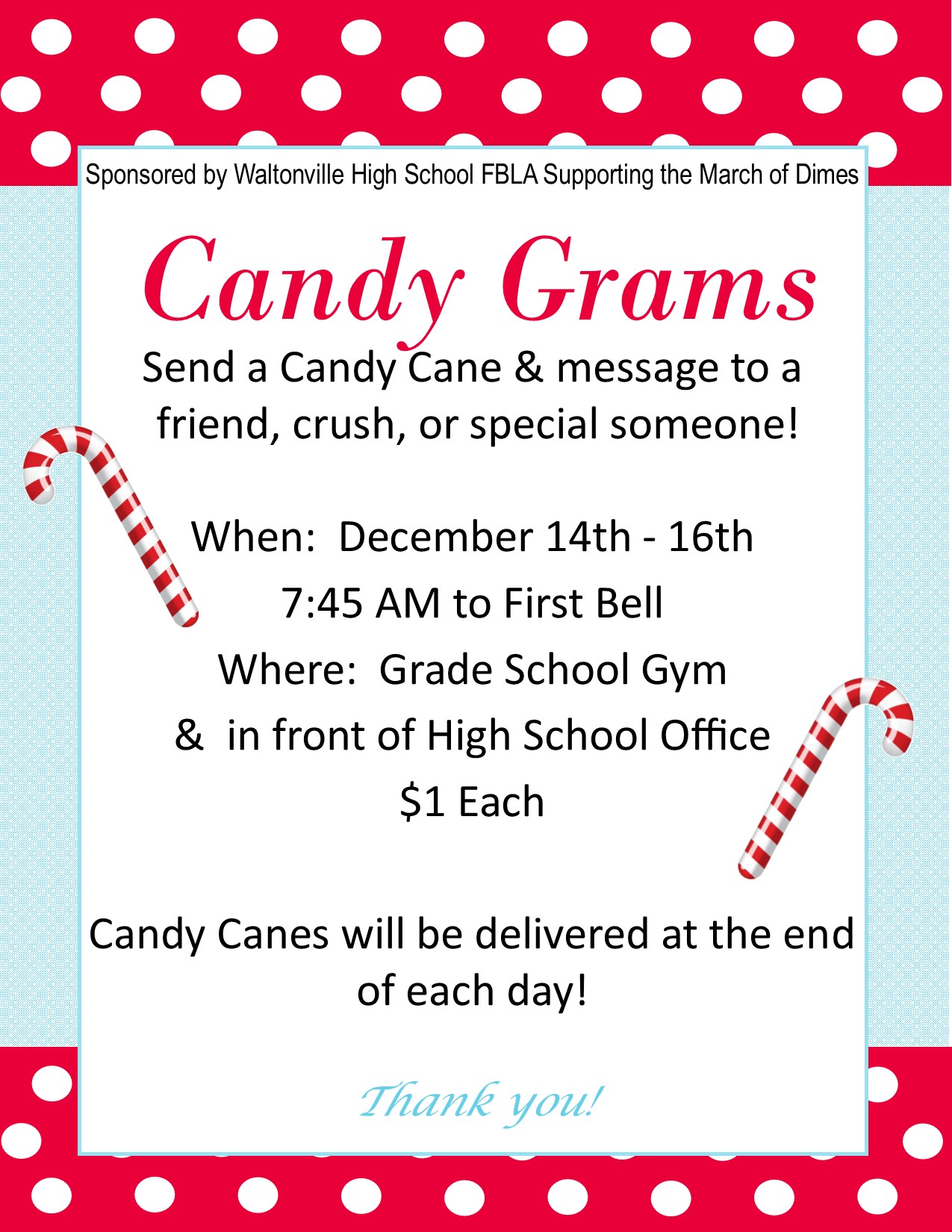 Candy Gram Flyer